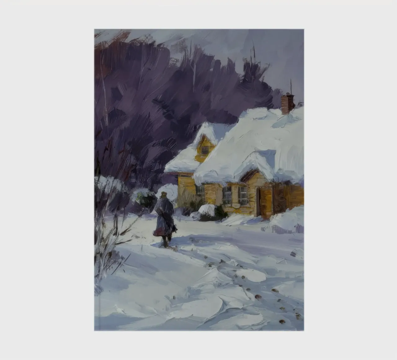 Wintry Path Embrace notebook by Celestial Harmony