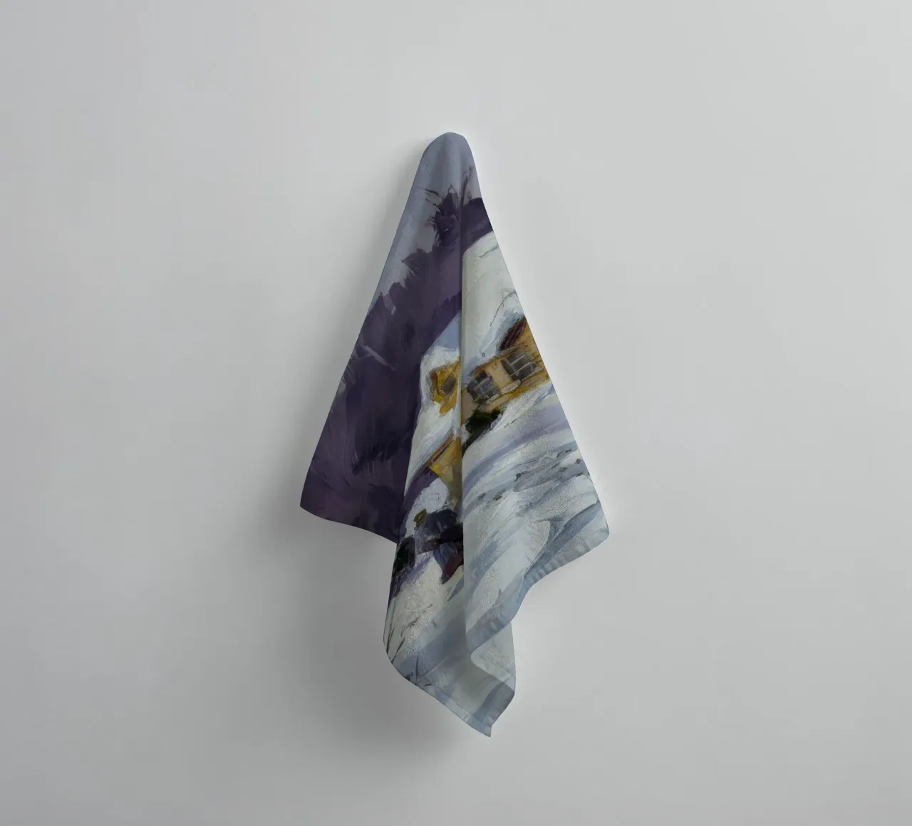 Wintry Path Embrace towel by Celestial Harmony