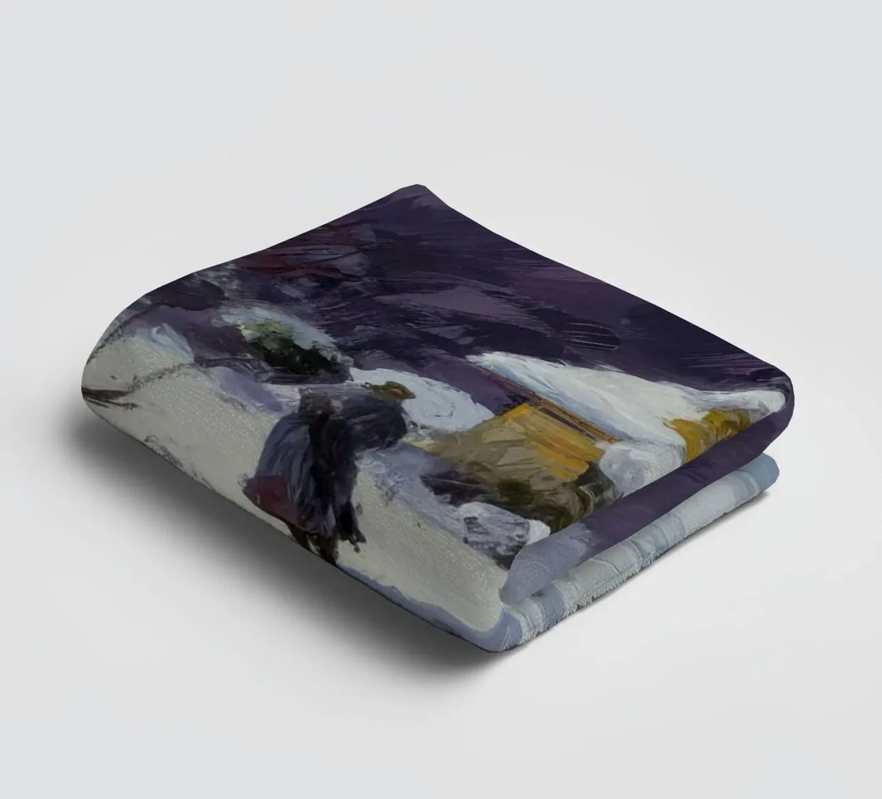 Wintry Path Embrace towel by Celestial Harmony