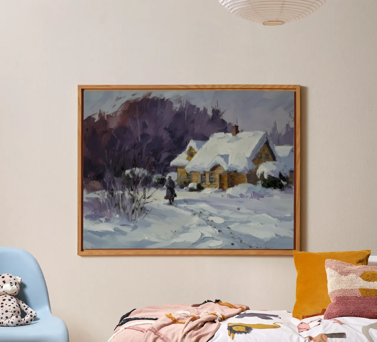 Wintry Path Embrace alu-dibond by Celestial Harmony