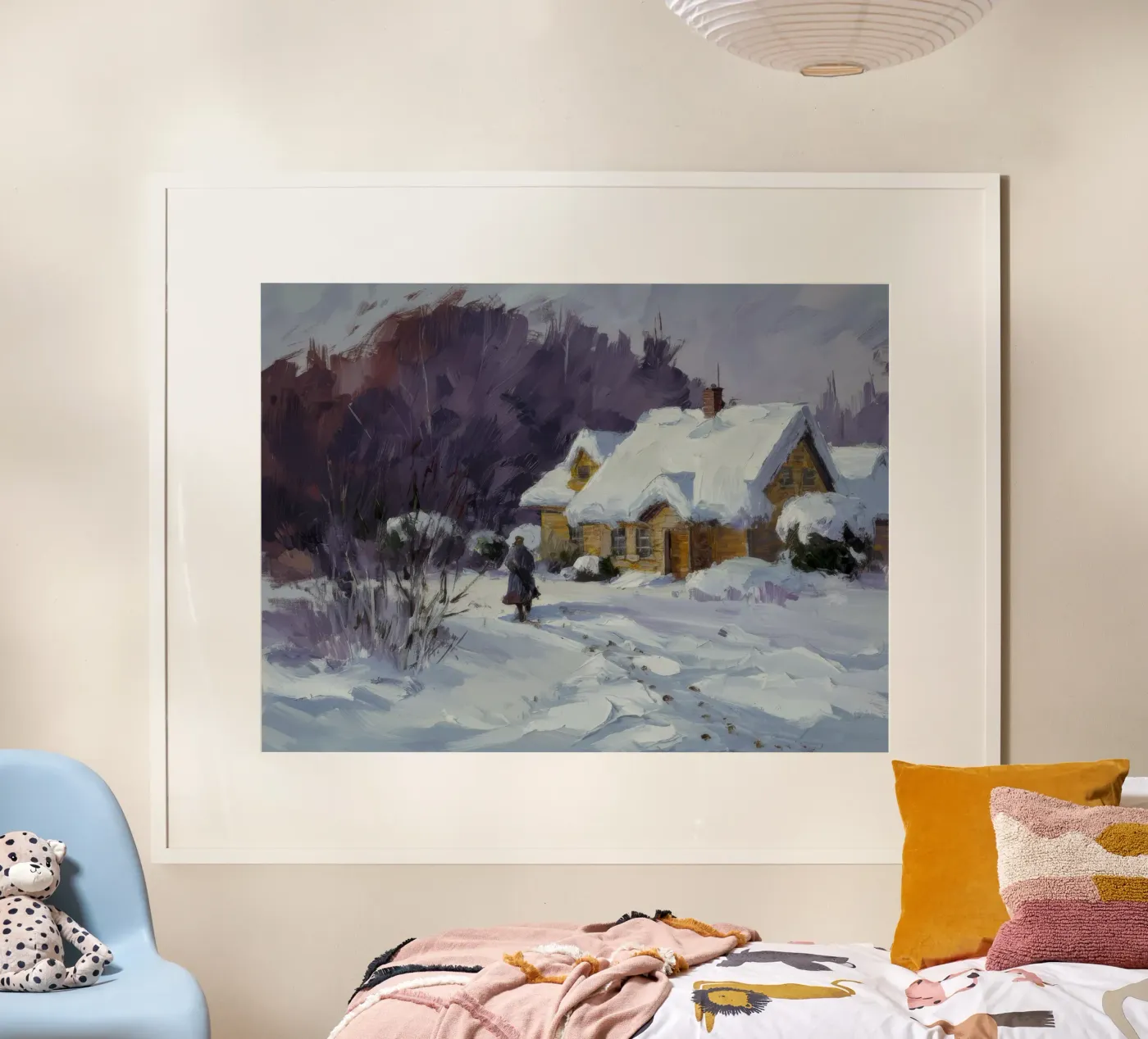 Wintry Path Embrace poster by Celestial Harmony