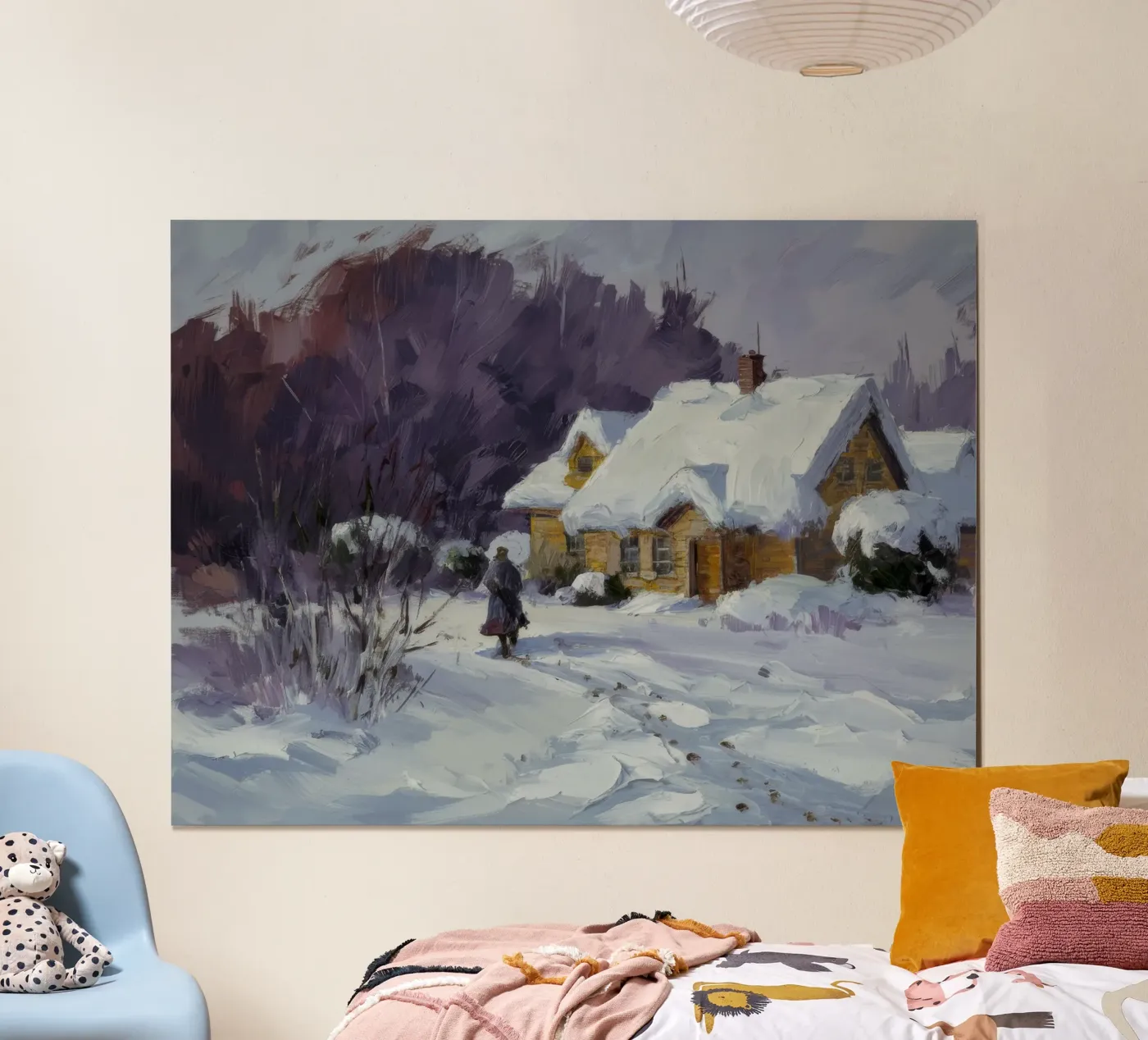 Wintry Path Embrace poster by Celestial Harmony