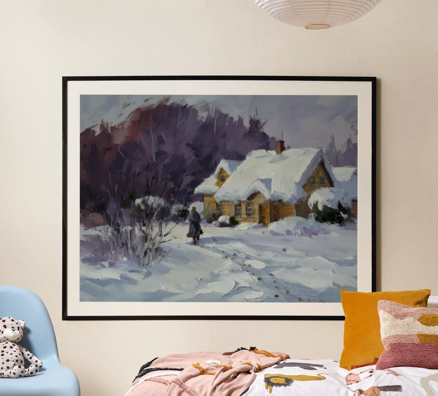 Wintry Path Embrace poster by Celestial Harmony