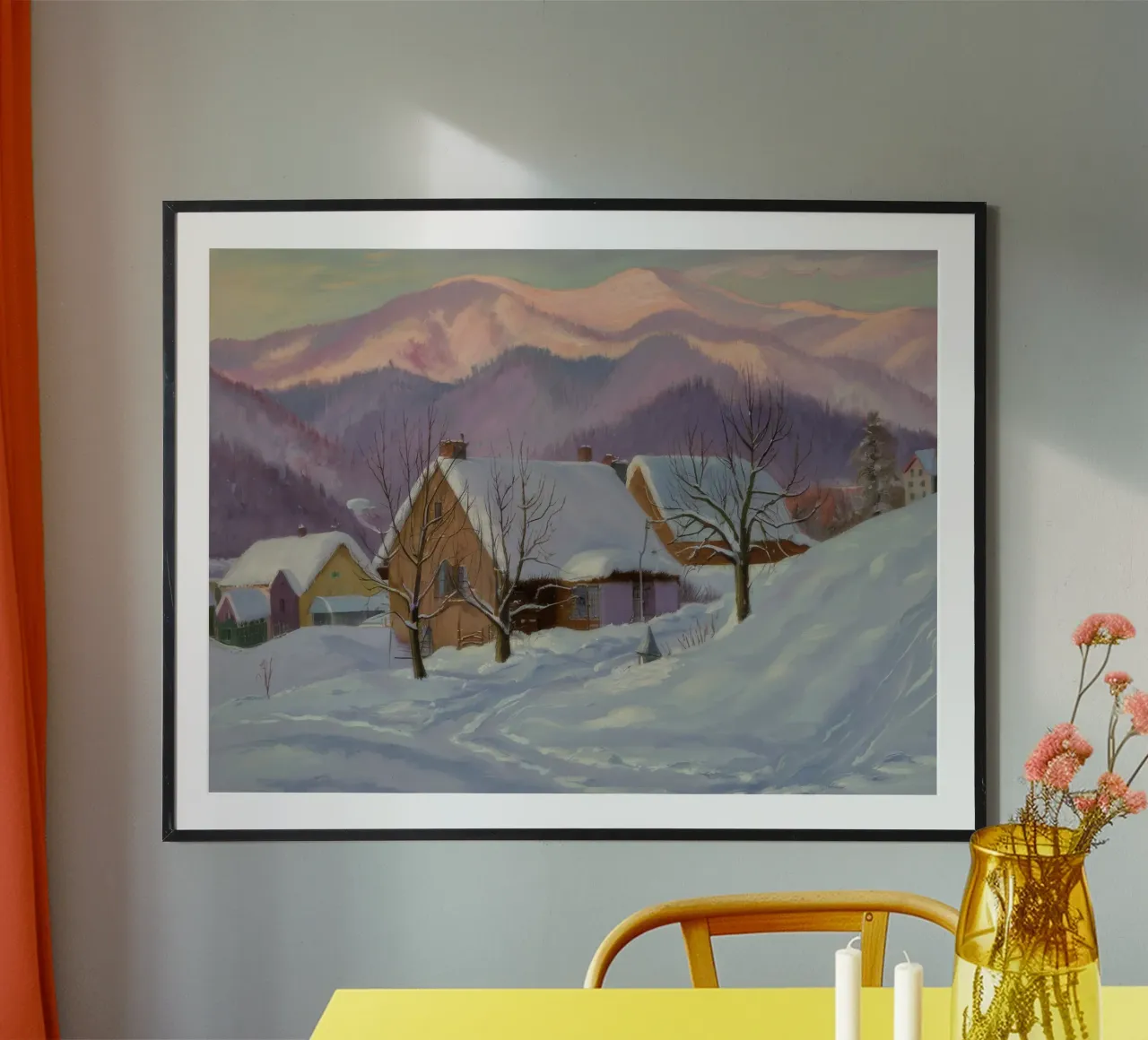 Il sonno silenzioso dell'inverno poster con telaio in plastica da Celestial Harmony