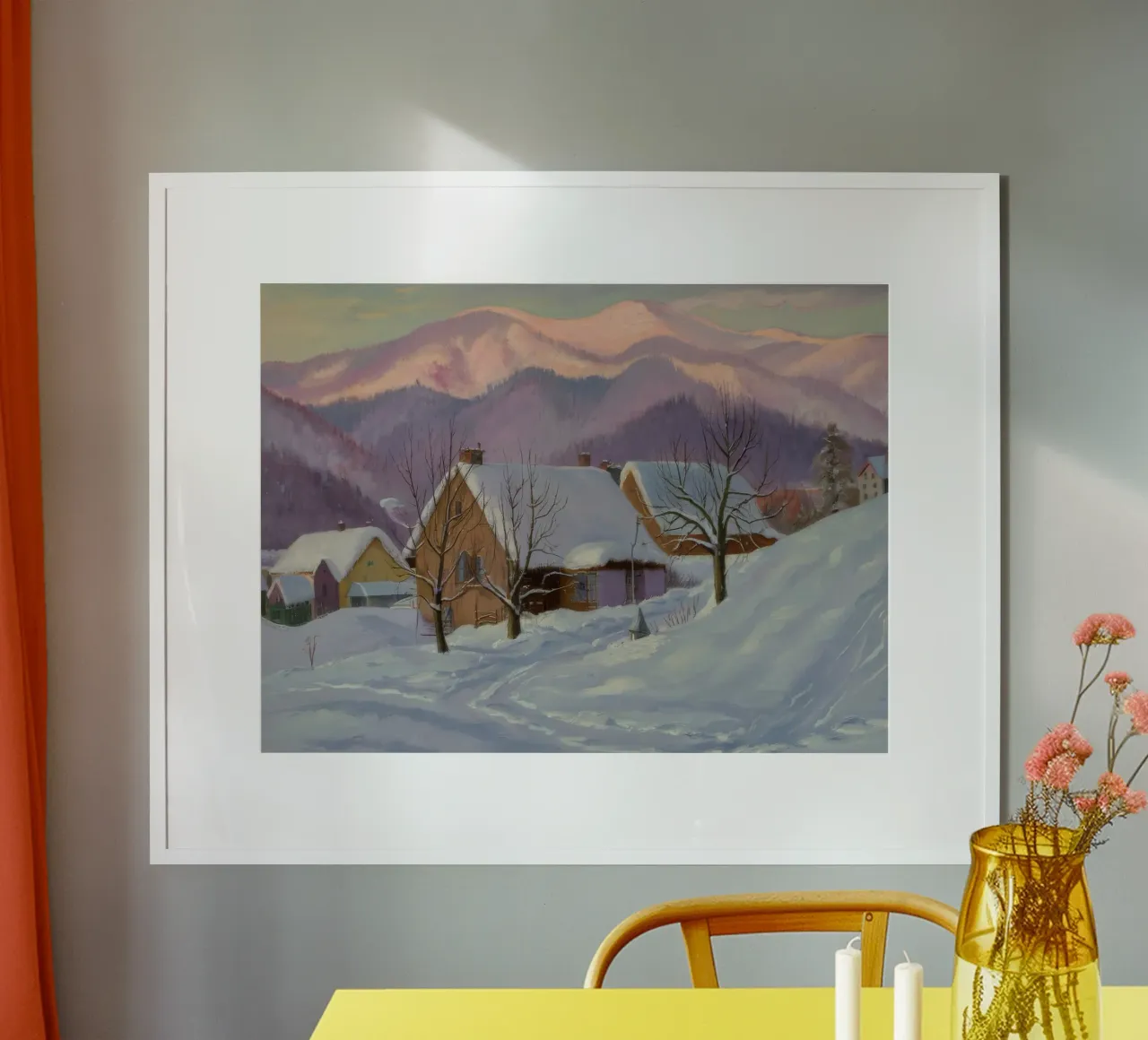 Il sonno silenzioso dell'inverno poster con telaio in plastica da Celestial Harmony