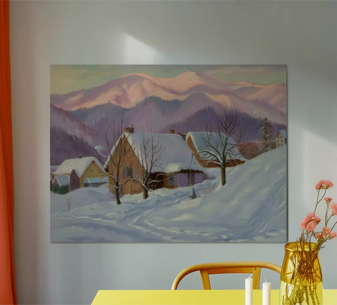 Il sonno silenzioso dell'inverno poster con telaio in plastica da Celestial Harmony