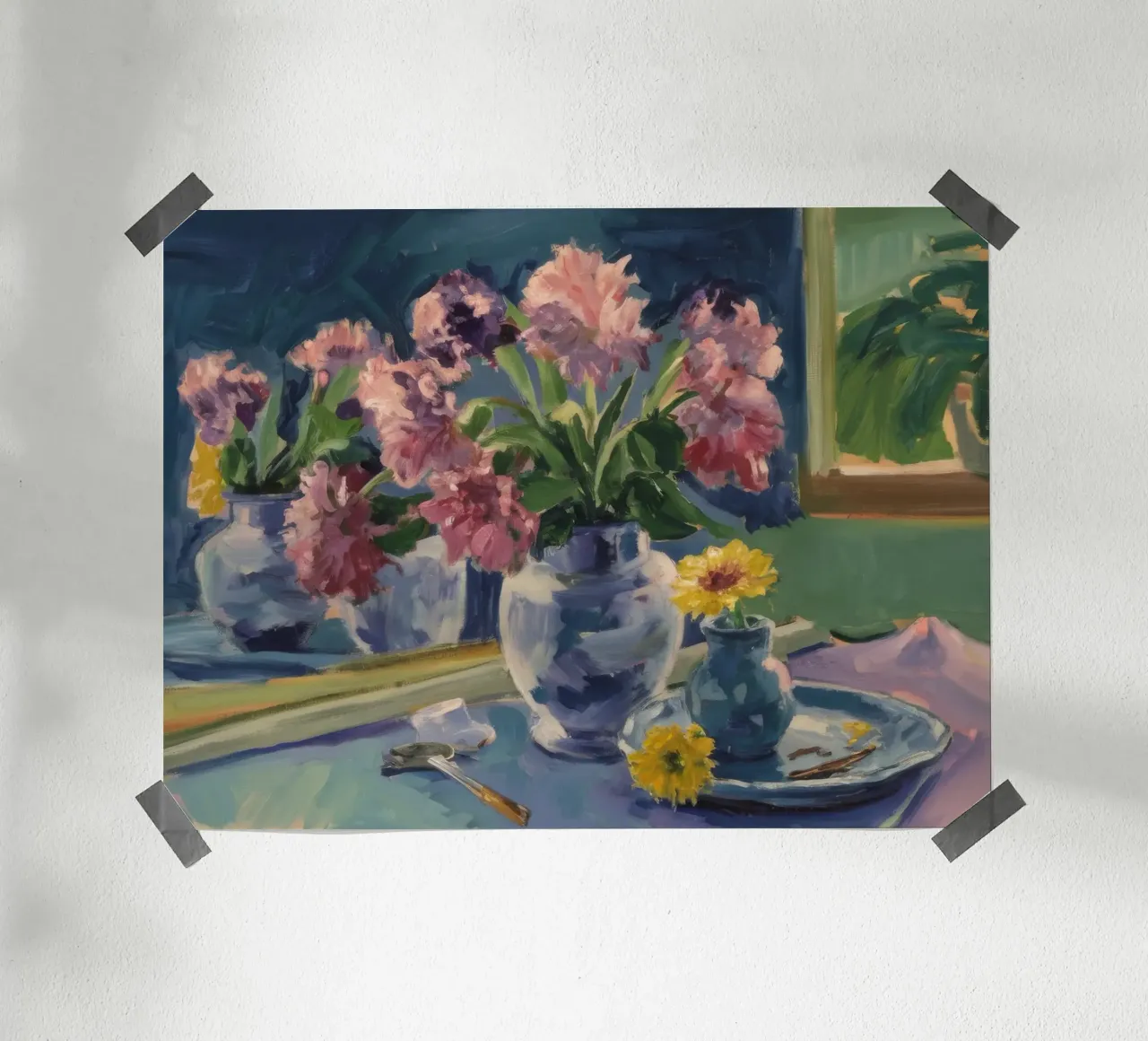 La Grazia Abbondante di Blooms poster con telaio in plastica da Celestial Harmony