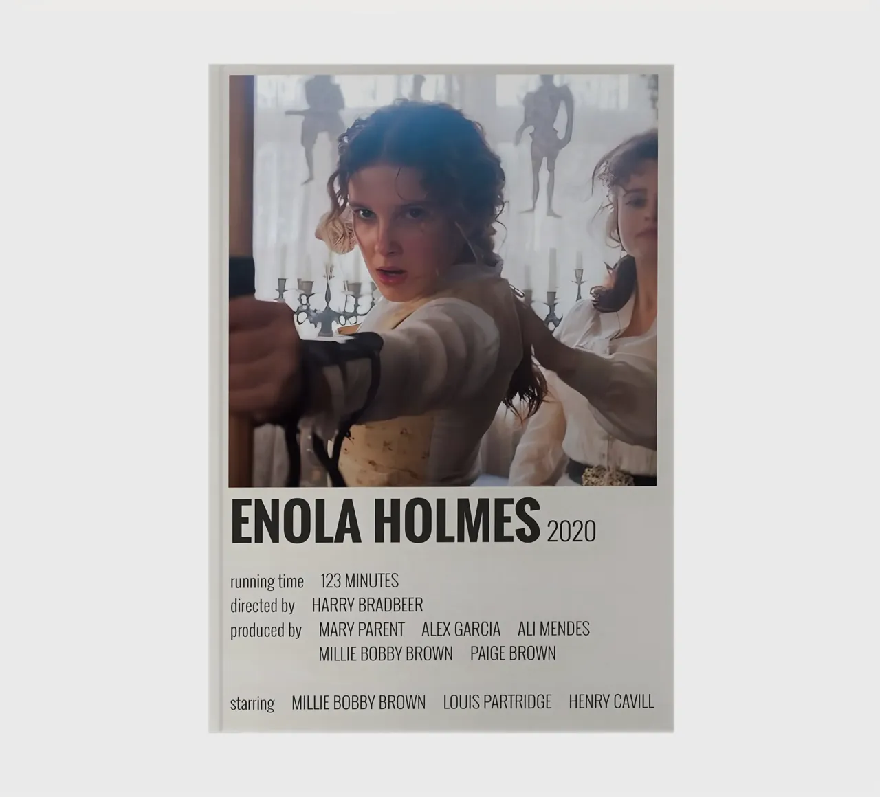 ENOLA HOLMES 2020 notebook by MVFminimalist