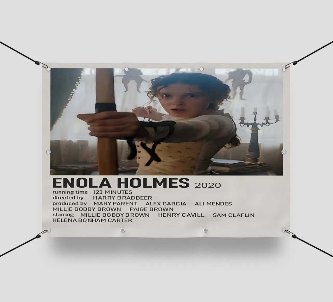 ENOLA HOLMES 2020 telo in pvc da MVFminimalist