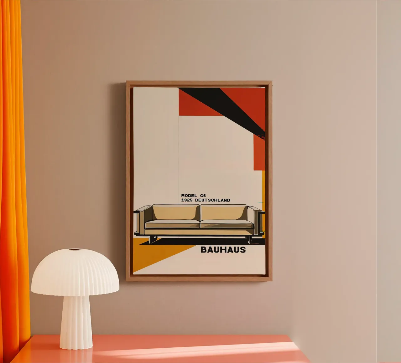 Bauhaus tela con Cornice a cassetta da Brooke