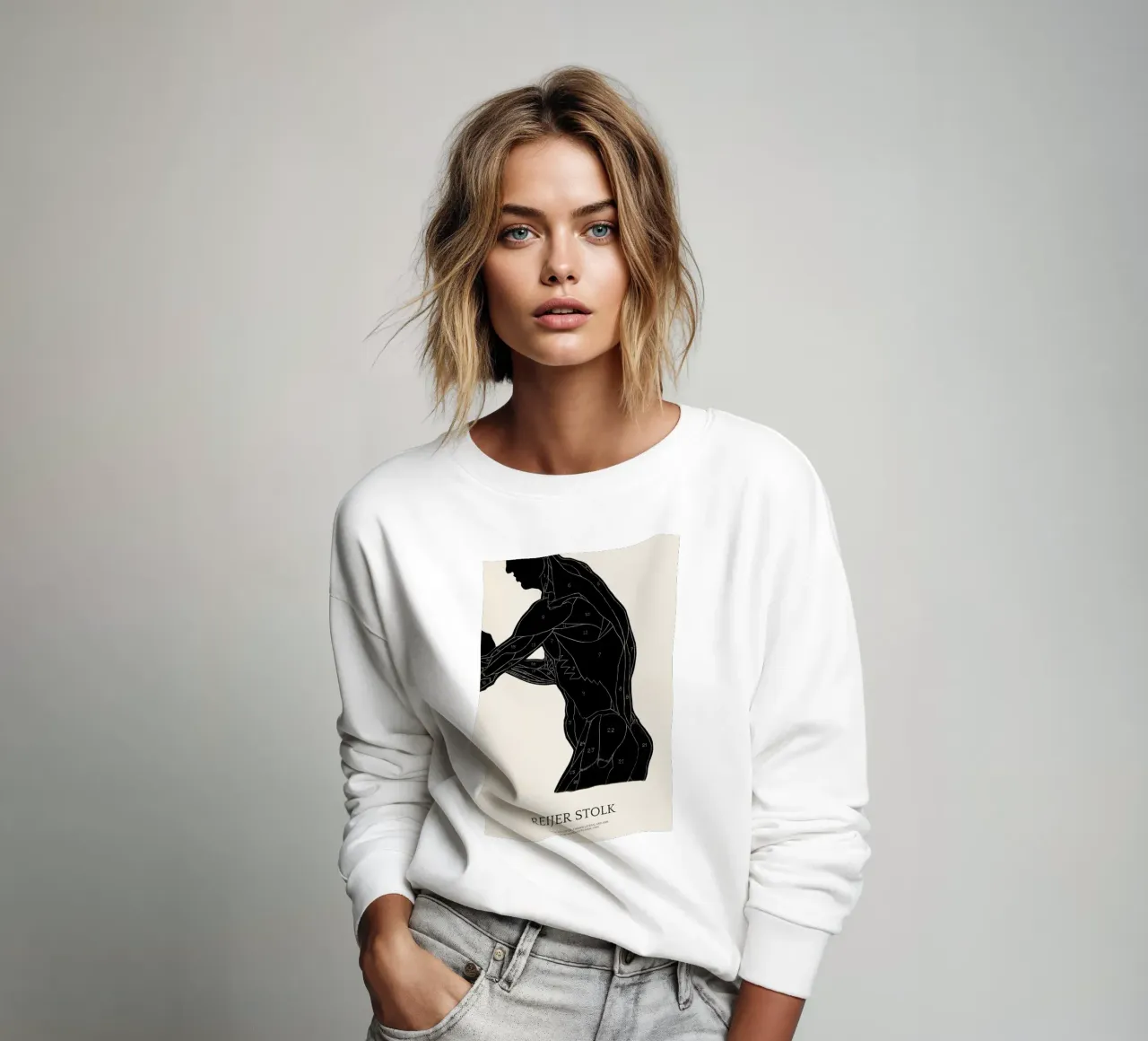 Stolk - Anatomical Study of a Man's Lateral and Arm Muscles sudadera de Vintage by JUNIQE