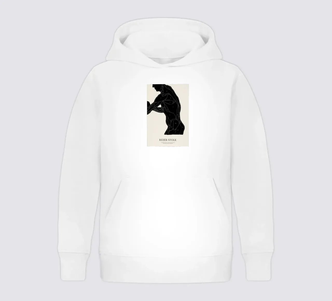 Stolk - Anatomical Study of a Man's Lateral and Arm Muscles kinder hoodie van Vintage by JUNIQE