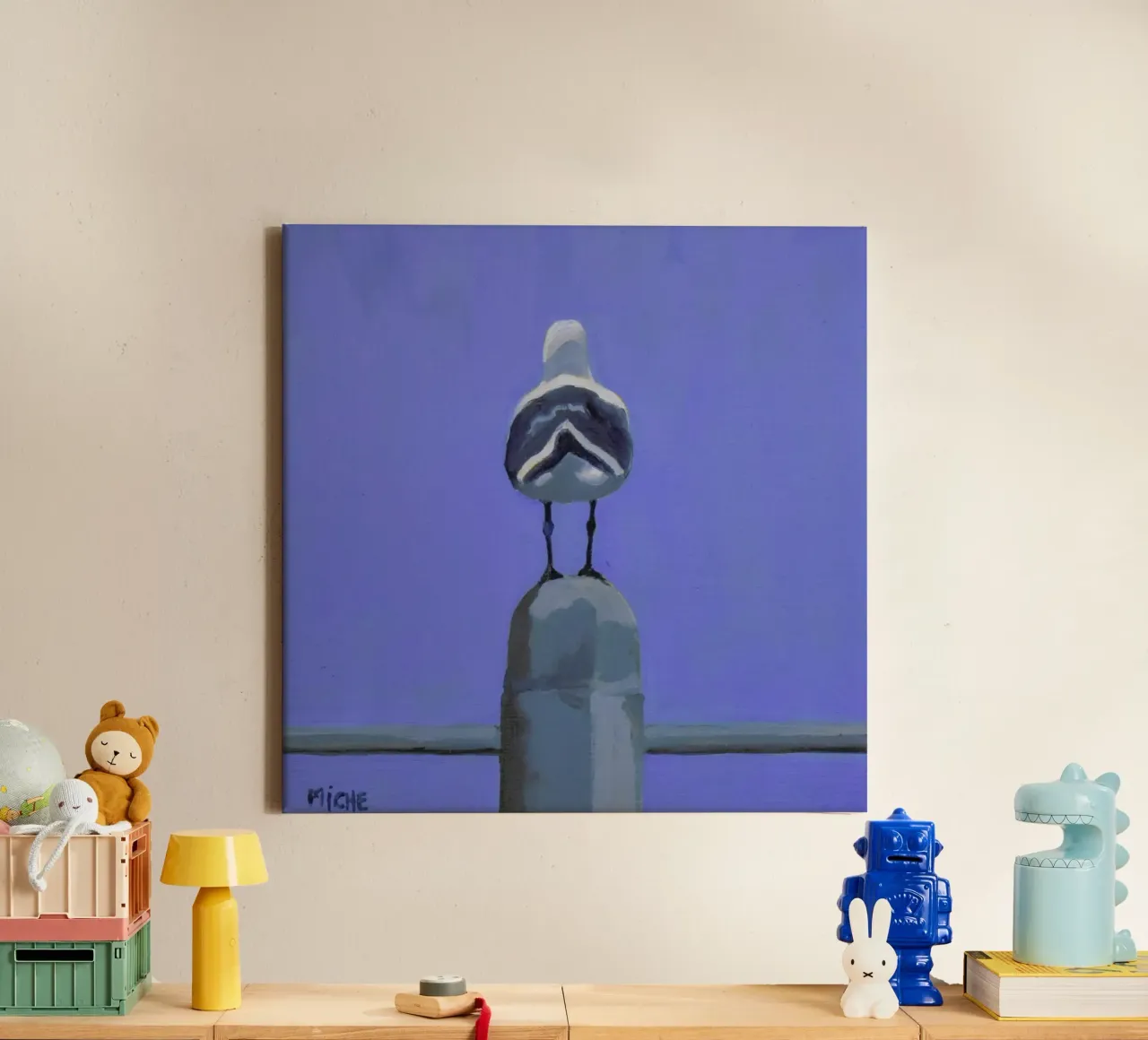 Contemplation canvas met Baklijst van Miche Watkins