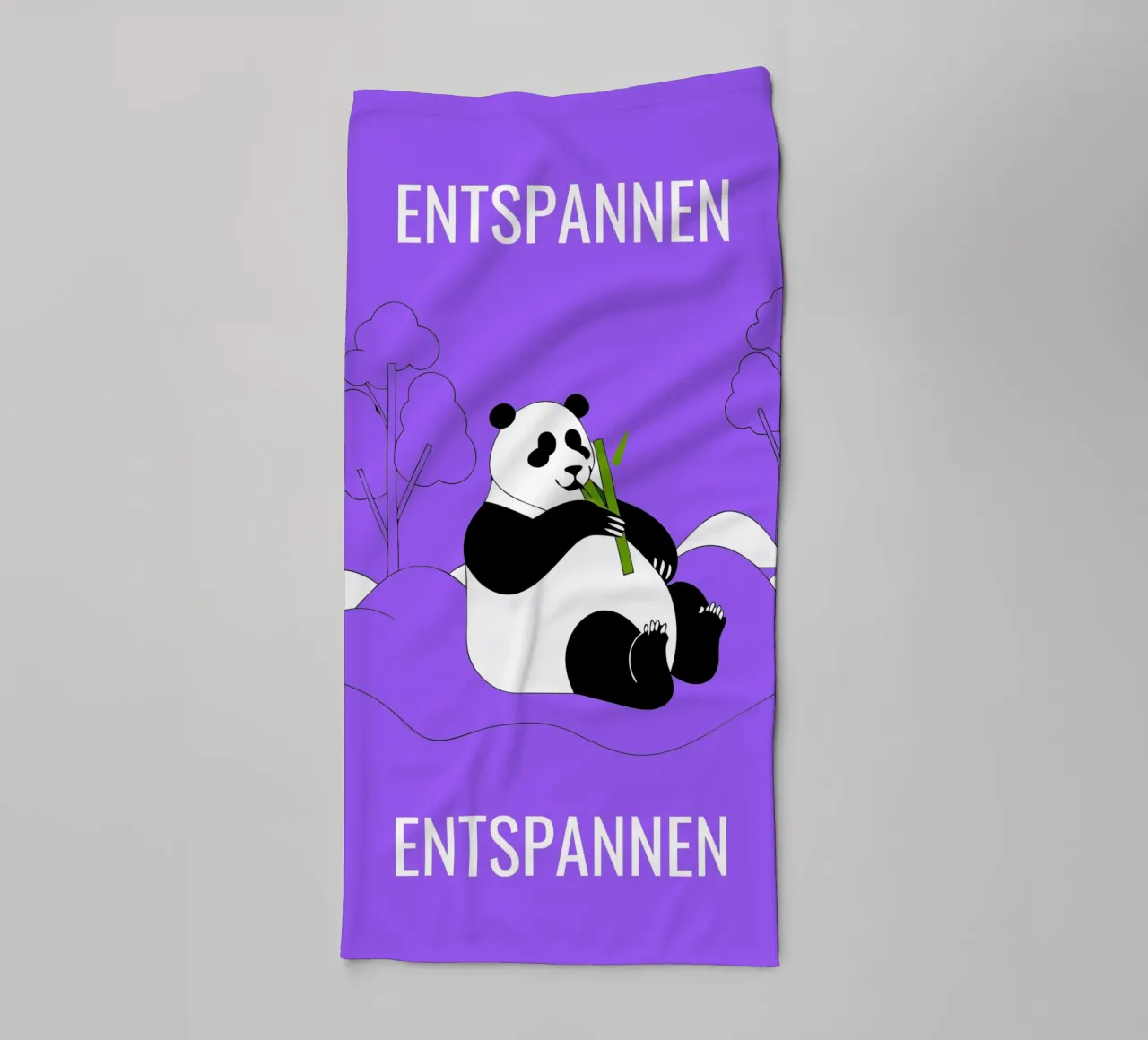 Panda Relaxing towel by OUR SHOP