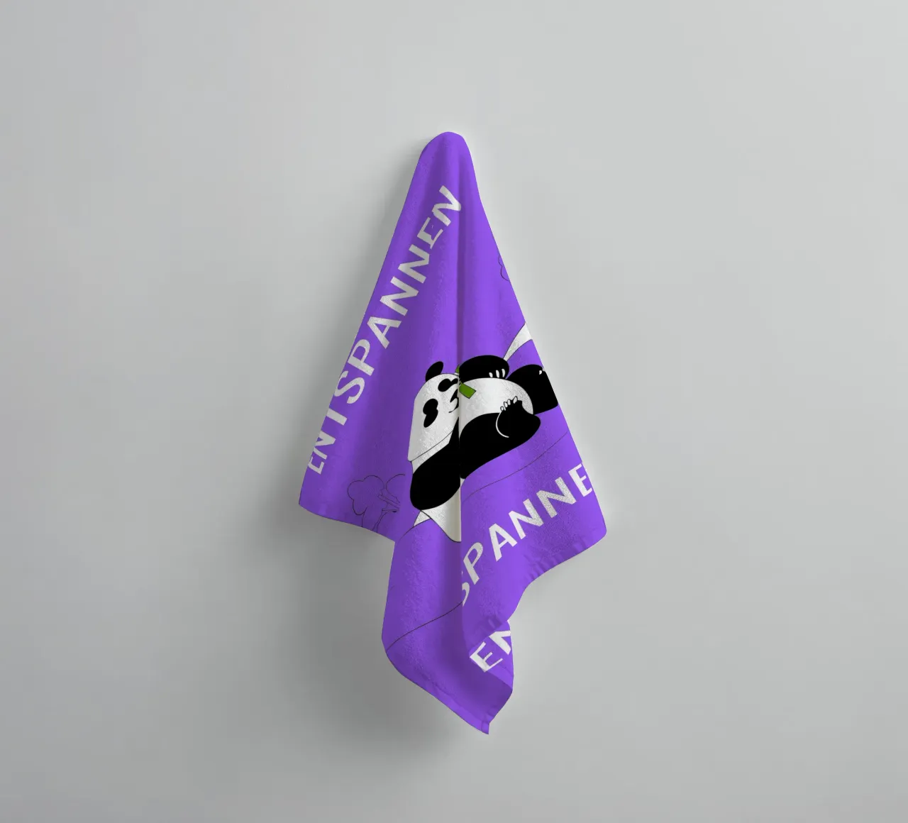 Panda Relaxing towel by OUR SHOP