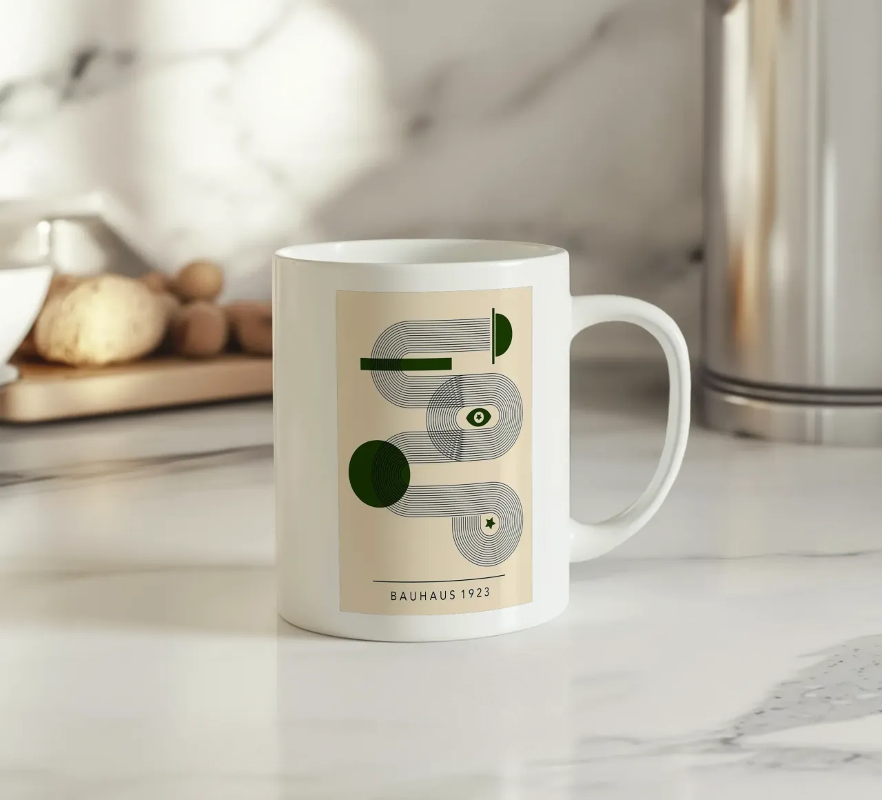 Bauhaus tazza in ceramica da Brooke