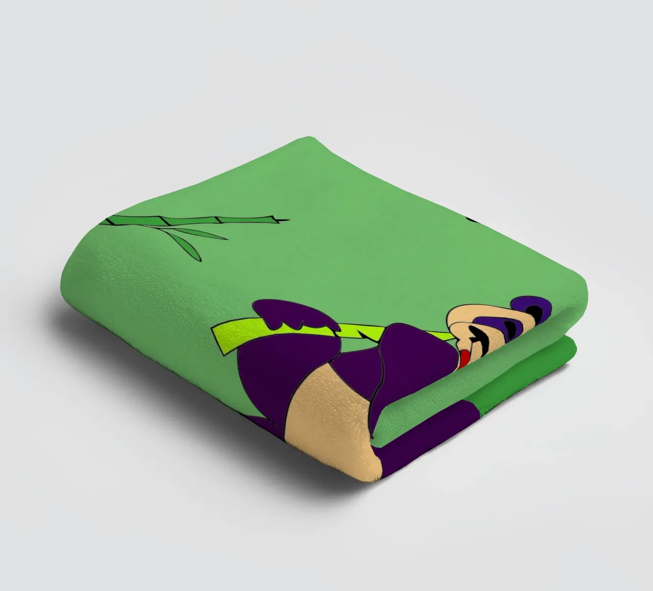 Panda eet bamboe badhanddoek van OUR SHOP