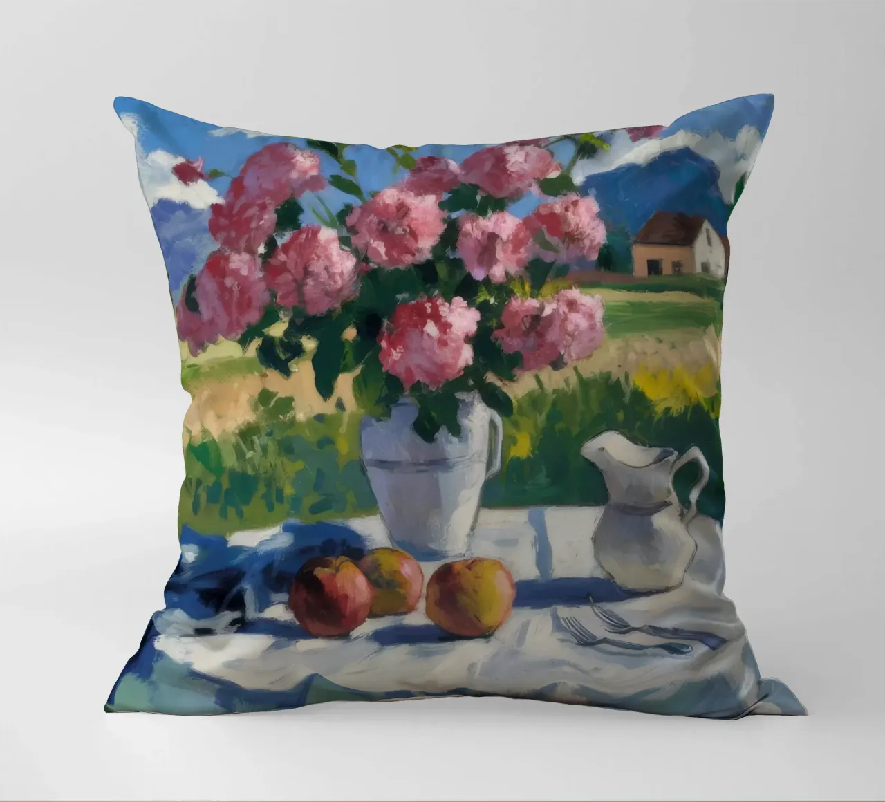 Meadow Bloom Repose decorative cushion by Celestial Harmony