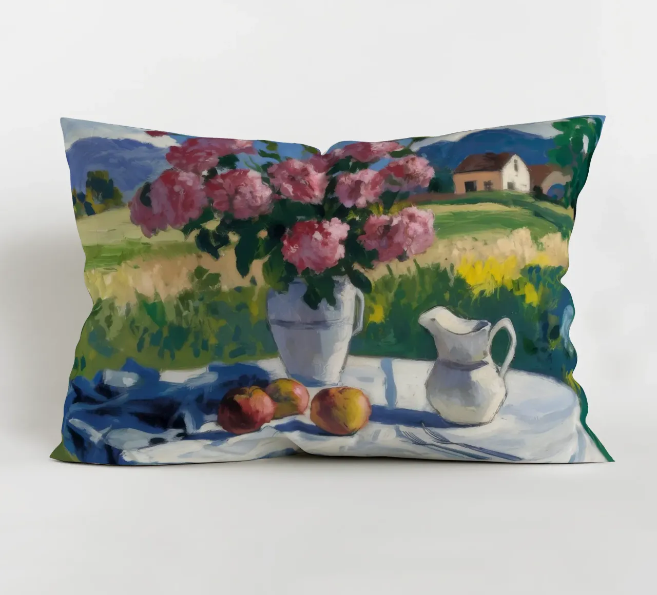 Meadow Bloom Repose decorative cushion by Celestial Harmony