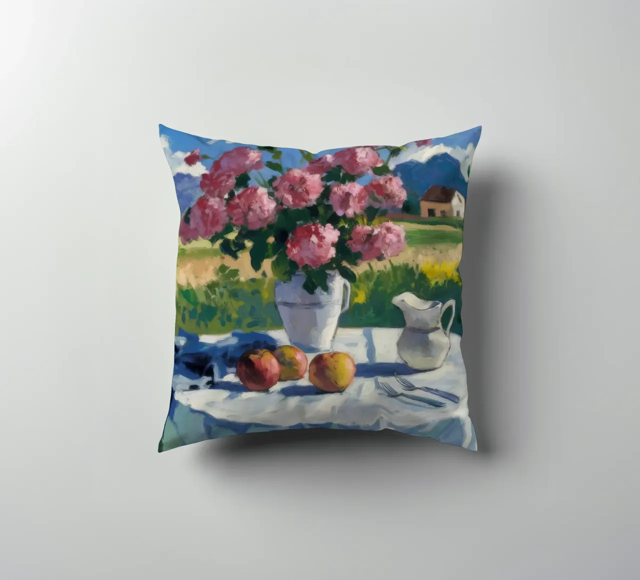 Meadow Bloom Repose decorative cushion by Celestial Harmony