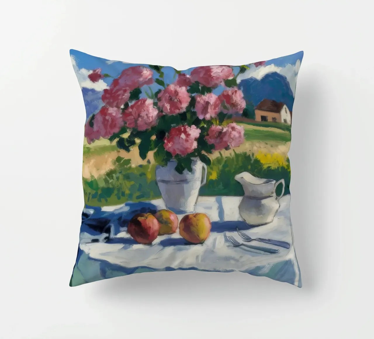 Meadow Bloom Repose decorative cushion by Celestial Harmony