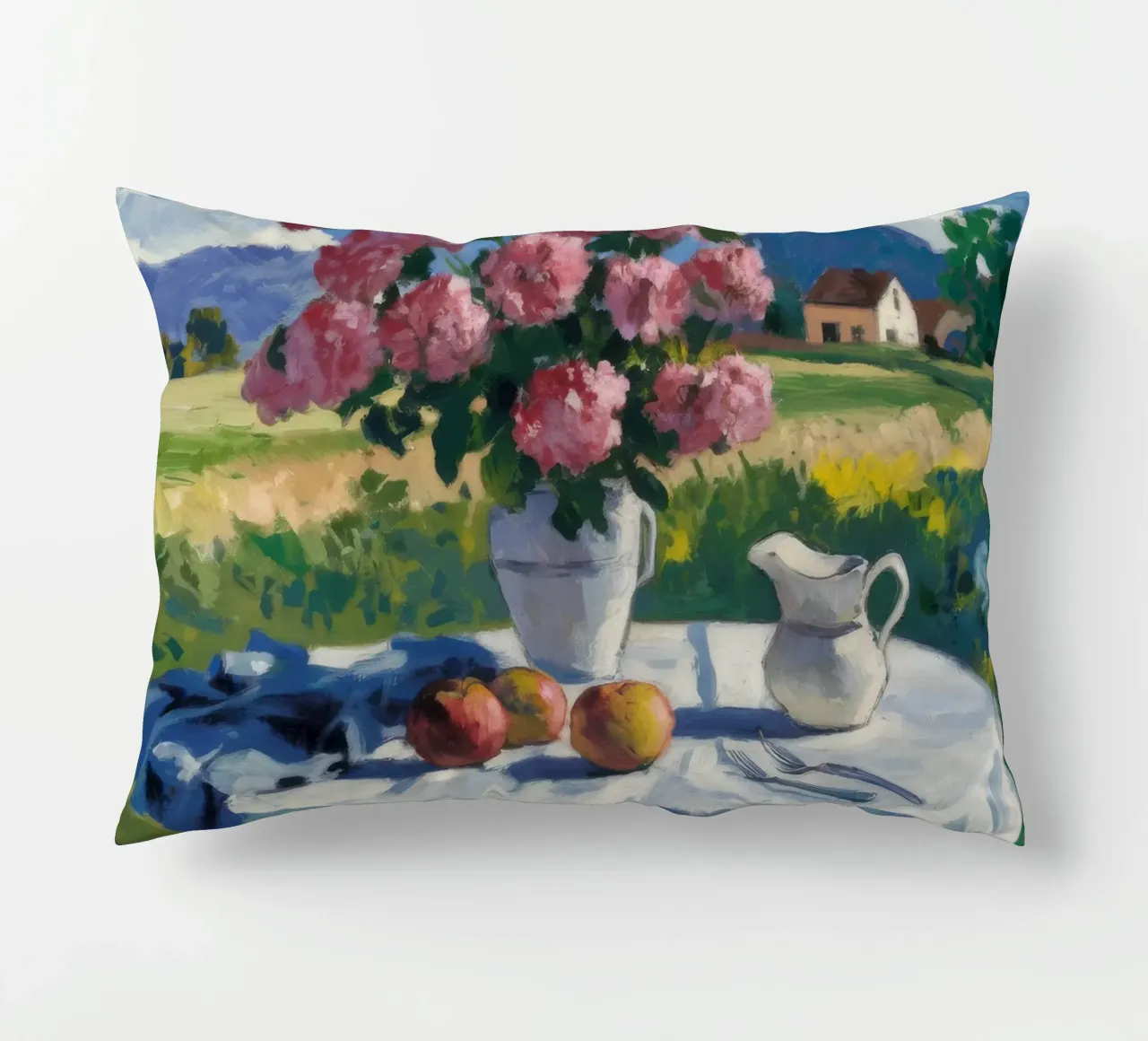Meadow Bloom Repose decorative cushion by Celestial Harmony