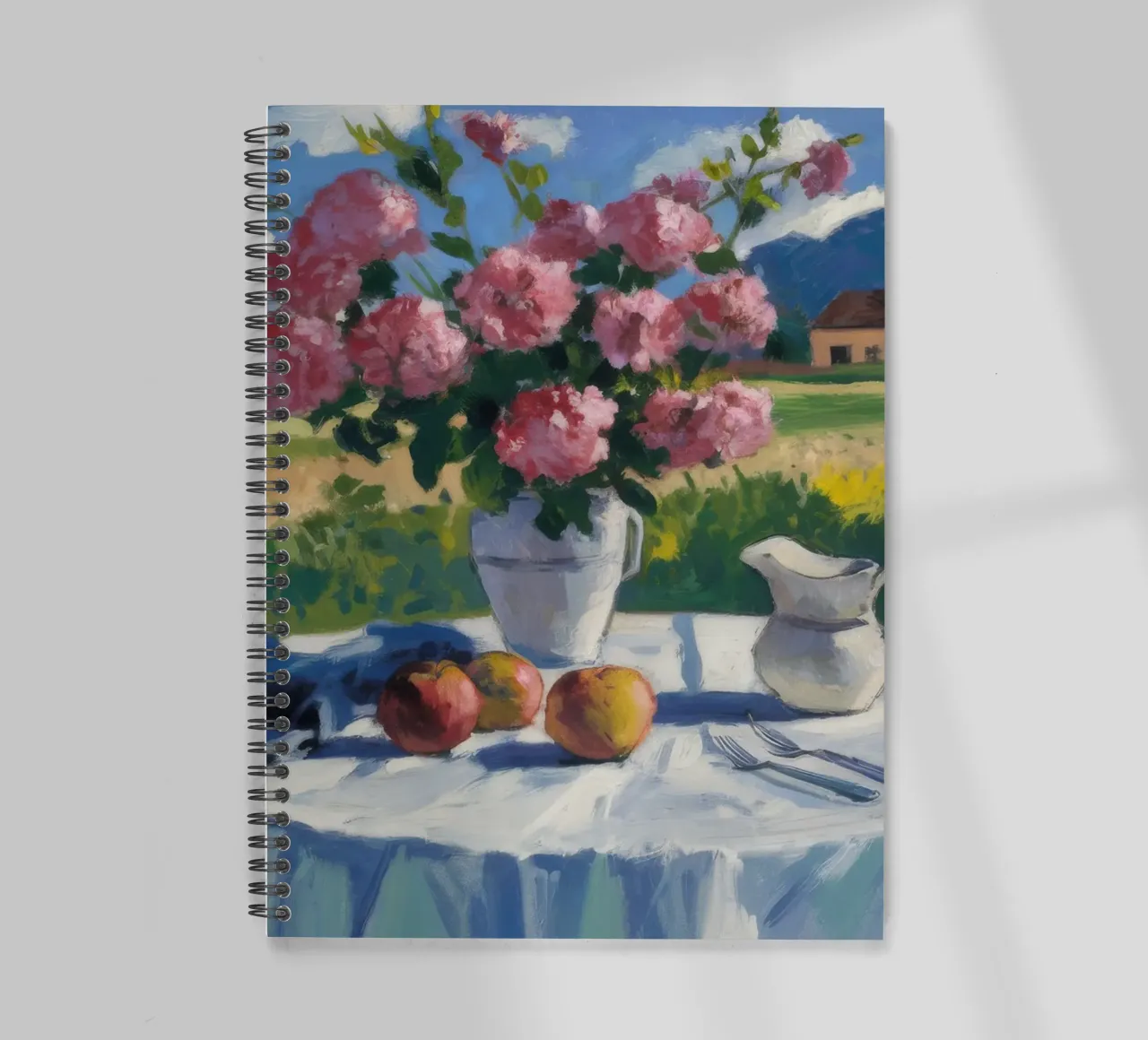 Meadow Bloom Repose spiral notebook by Celestial Harmony