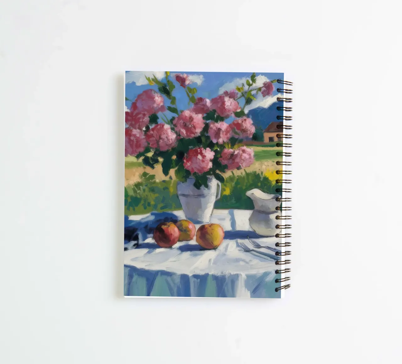 Meadow Bloom Repose spiral notebook by Celestial Harmony