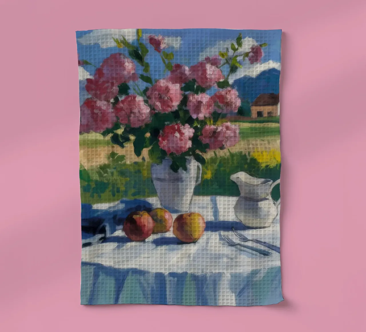 Meadow Bloom Repose tea towel by Celestial Harmony