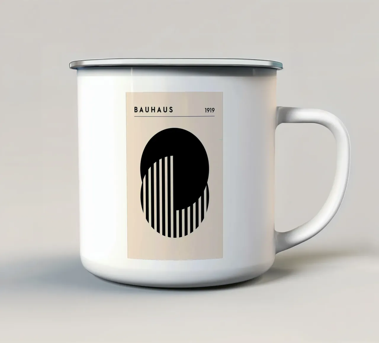 Bauhaus tazza in smalto da Brooke