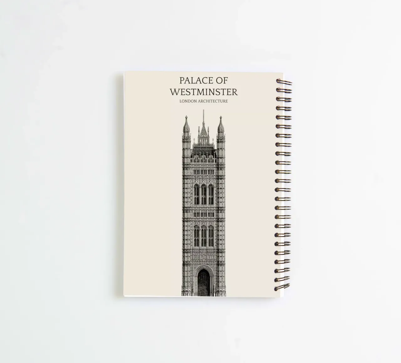 Palace of Westminster spiral notebook by Vintage by JUNIQE