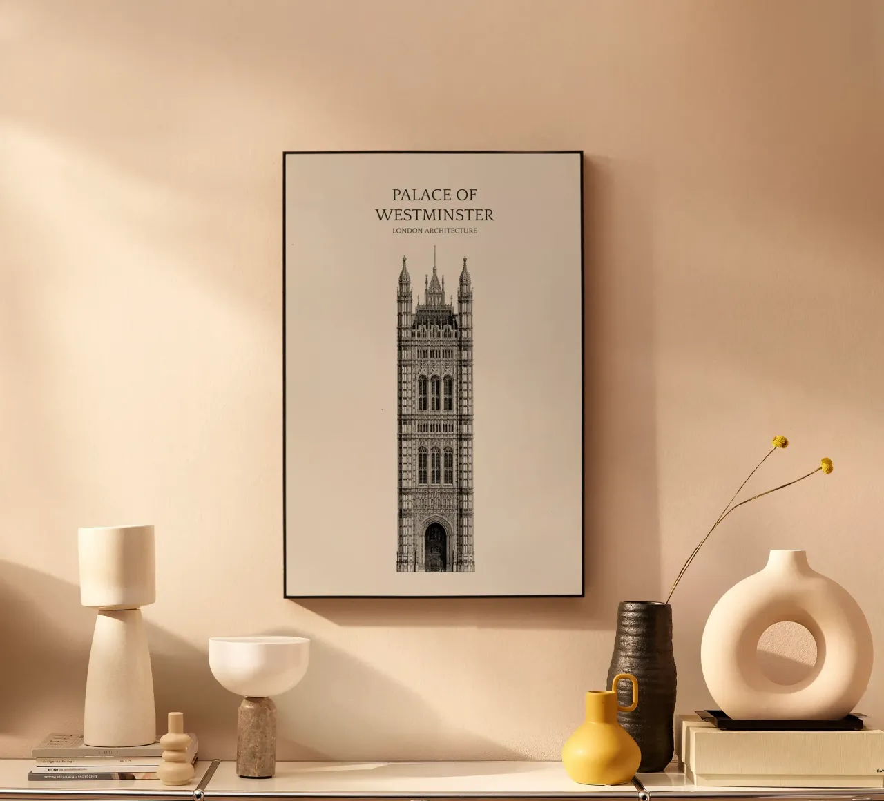 Palace of Westminster alluminio dibond da Vintage by JUNIQE