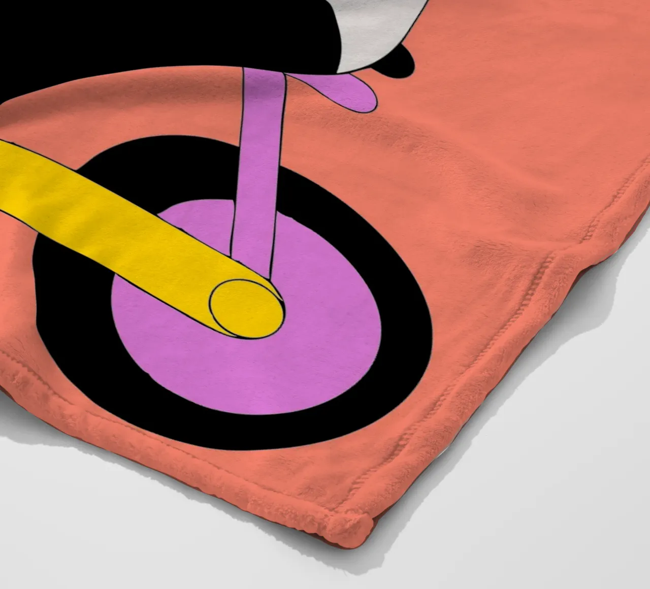 Panda eet bamboe fleecedeken van OUR SHOP