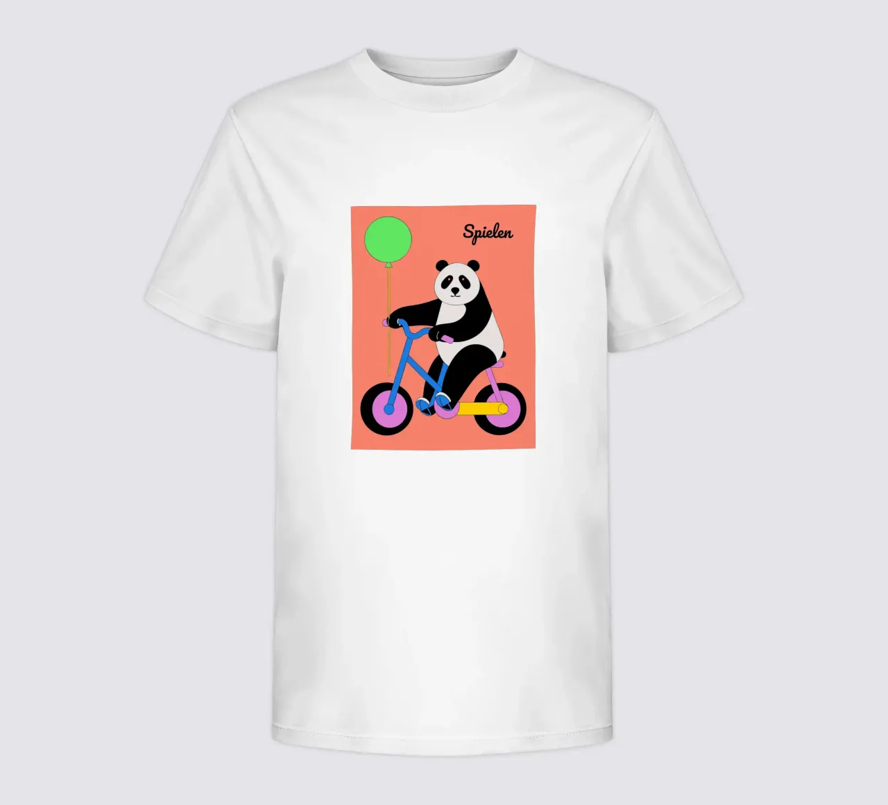 Panda eet bamboe kinder t-shirt van OUR SHOP