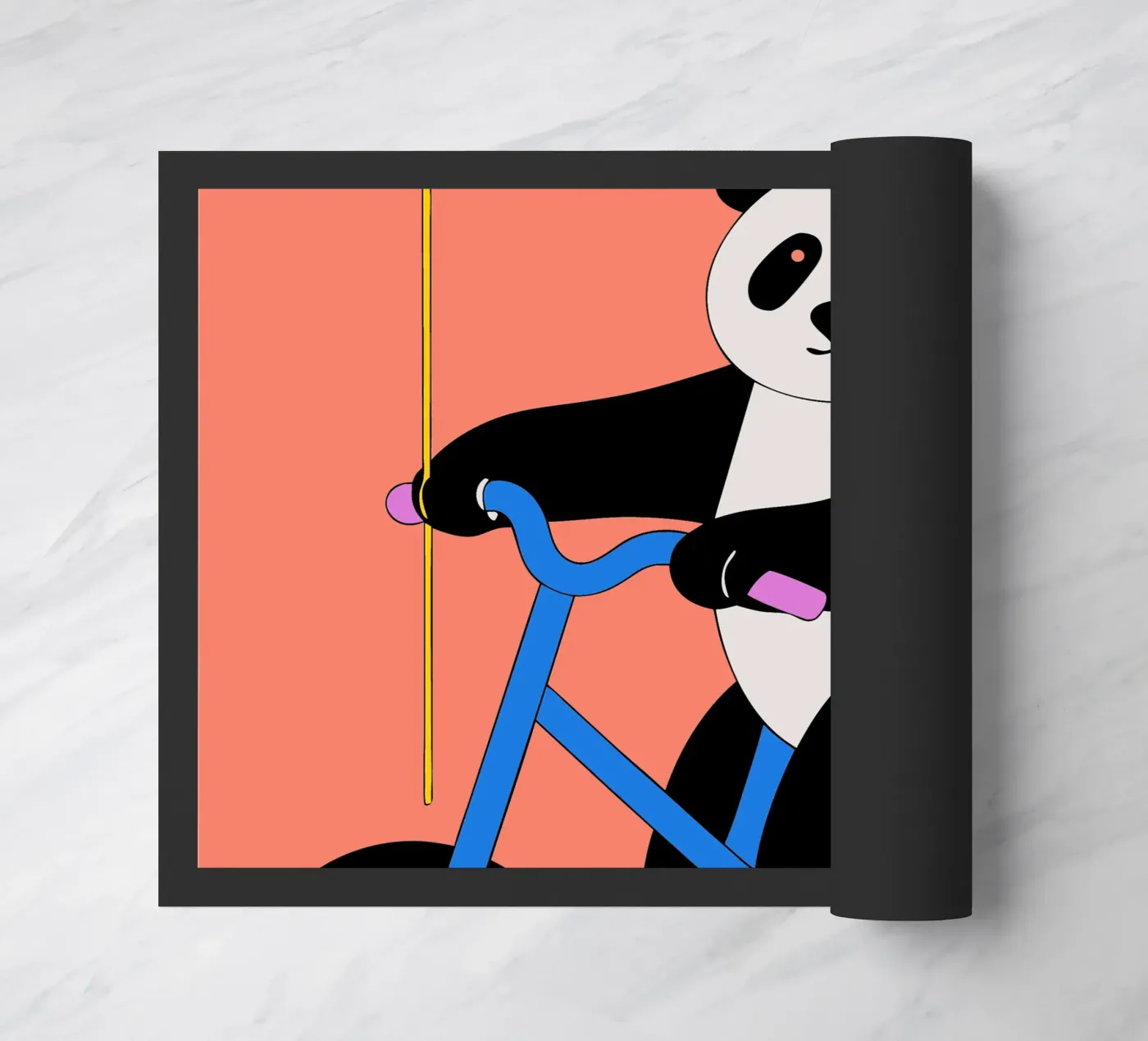 Panda che mangia il bambù zerbino da OUR SHOP