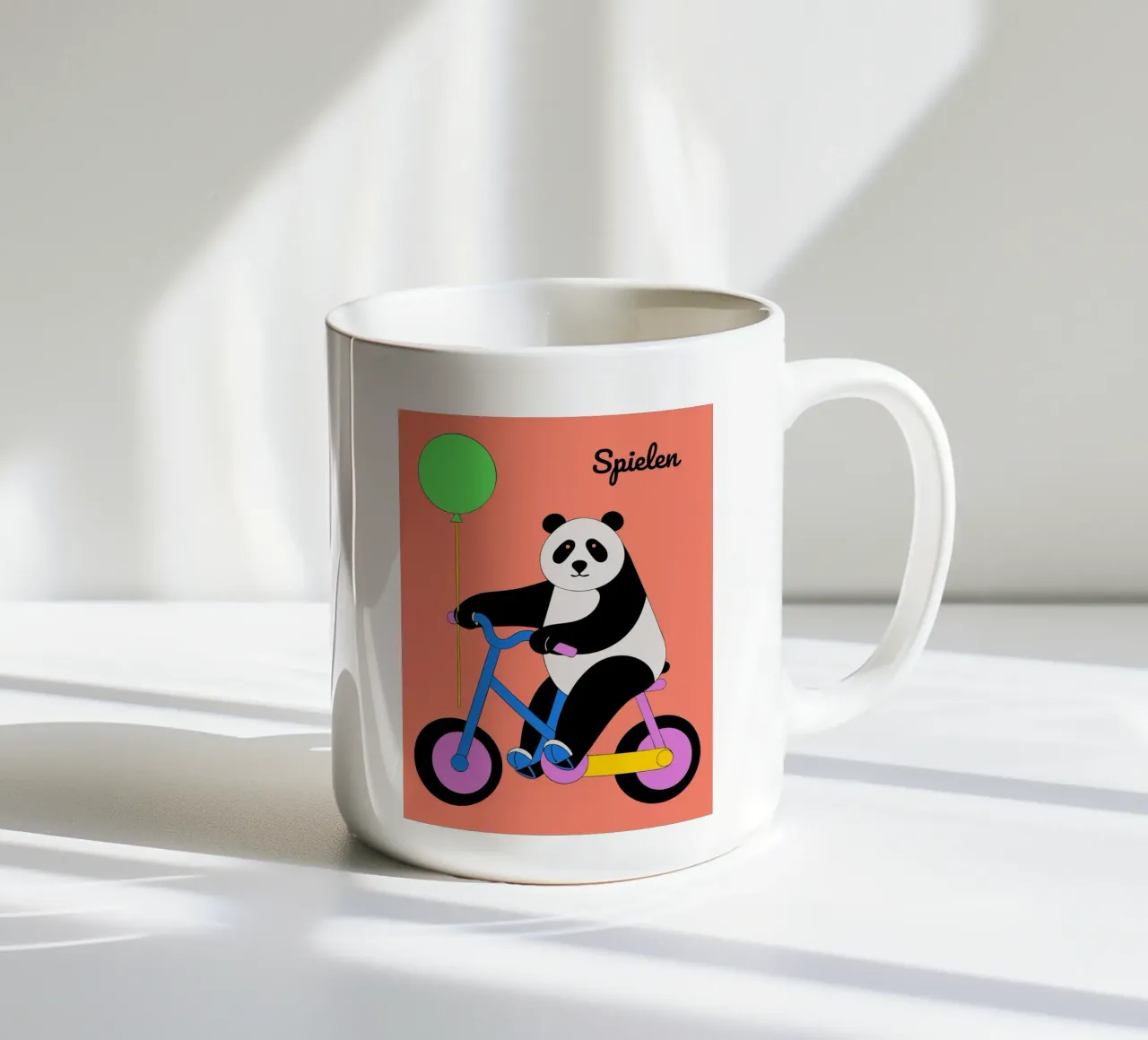 Panda eet bamboe keramische mok van OUR SHOP