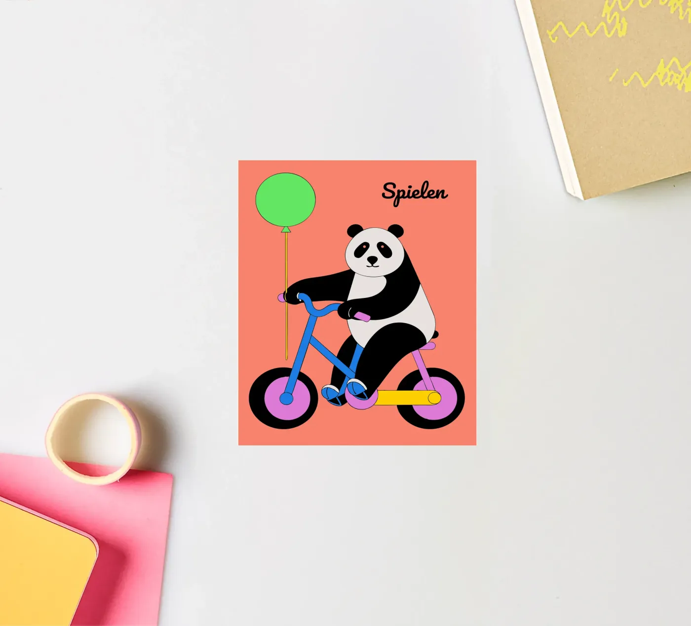 Panda isst Bambus Sticker von OUR SHOP