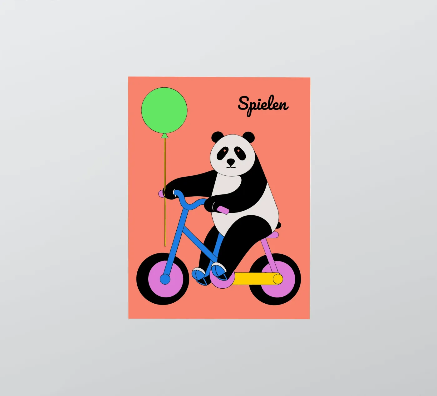 Panda Eating Bamboo adesivo da OUR SHOP