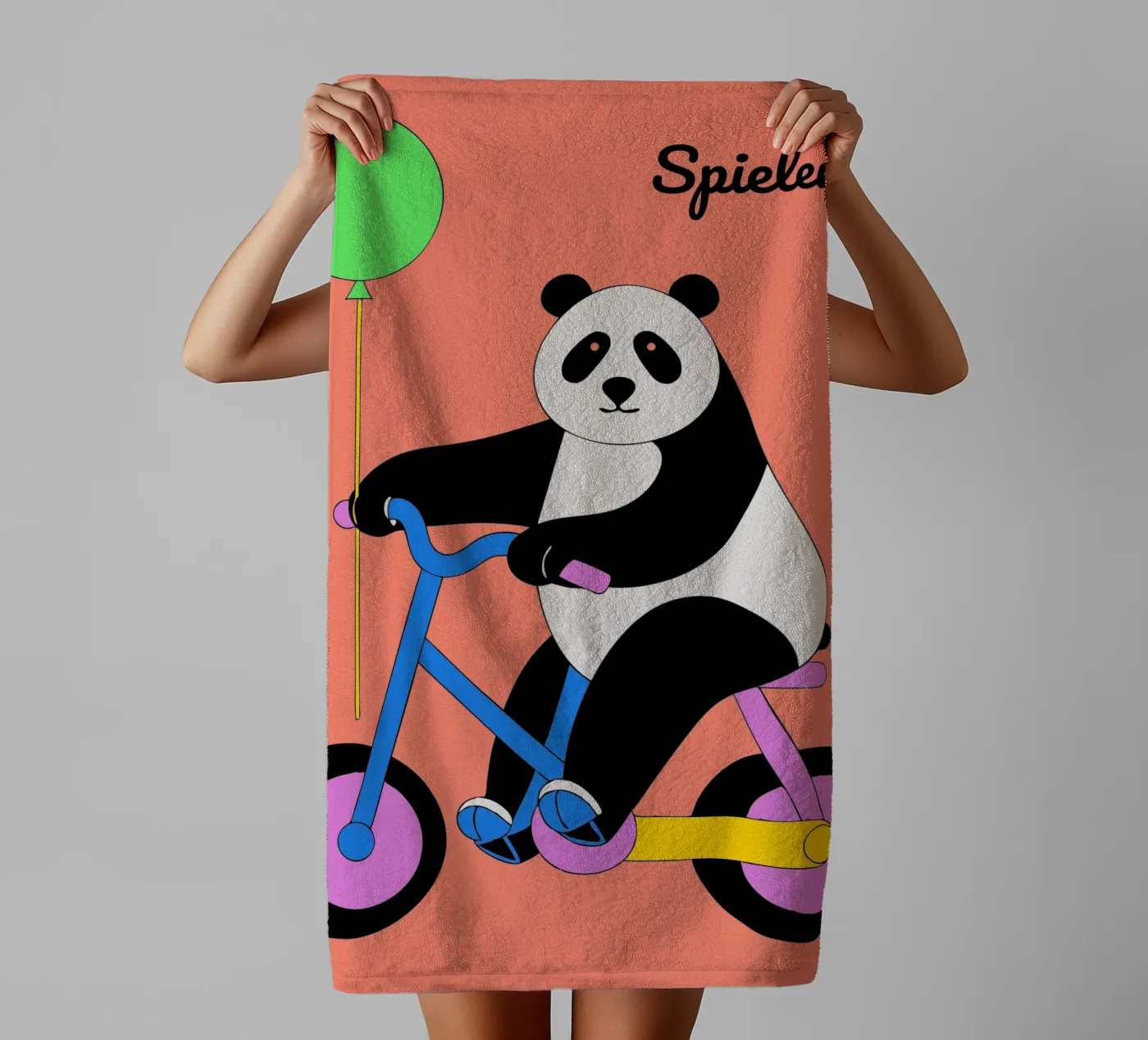 Panda Eating Bamboo badhanddoek van OUR SHOP