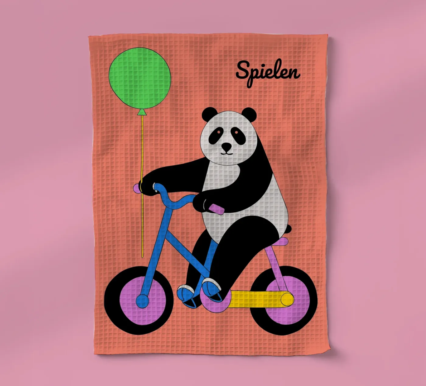 Panda eet bamboe theedoek van OUR SHOP