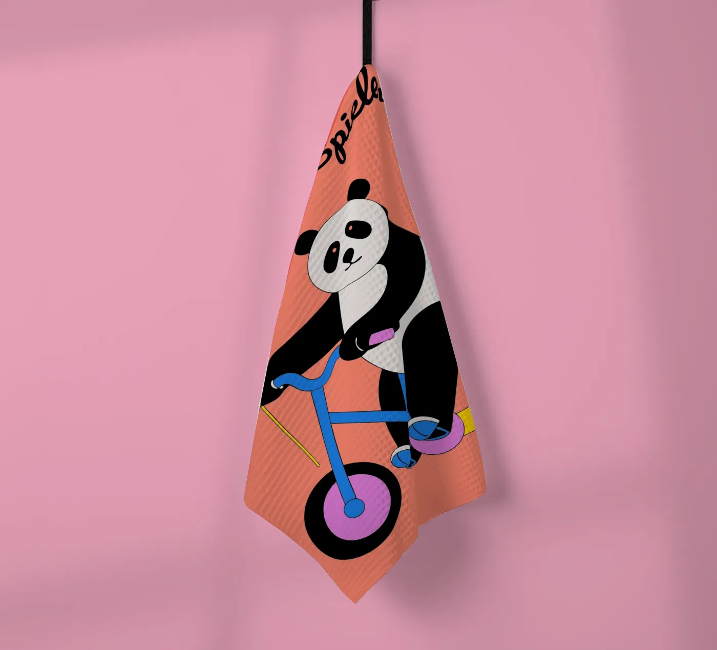 Panda eet bamboe theedoek van OUR SHOP