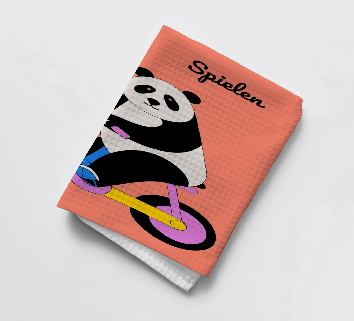 Panda eet bamboe theedoek van OUR SHOP