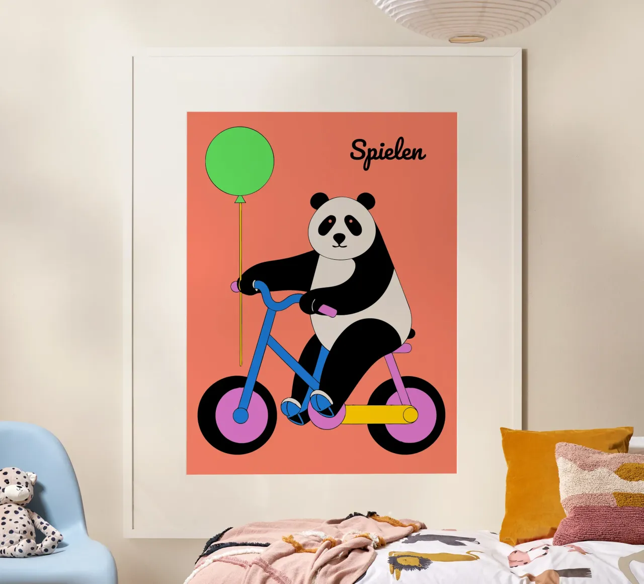 Panda eet bamboe poster van OUR SHOP