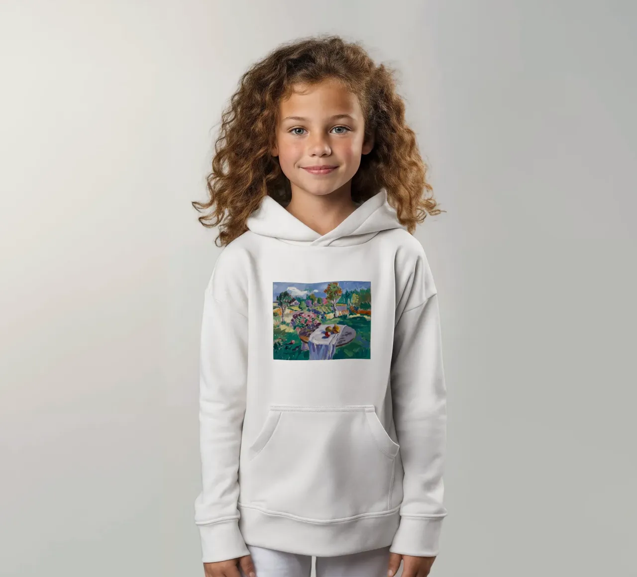 Garden's Verdant Feast kids hoodie by Celestial Harmony