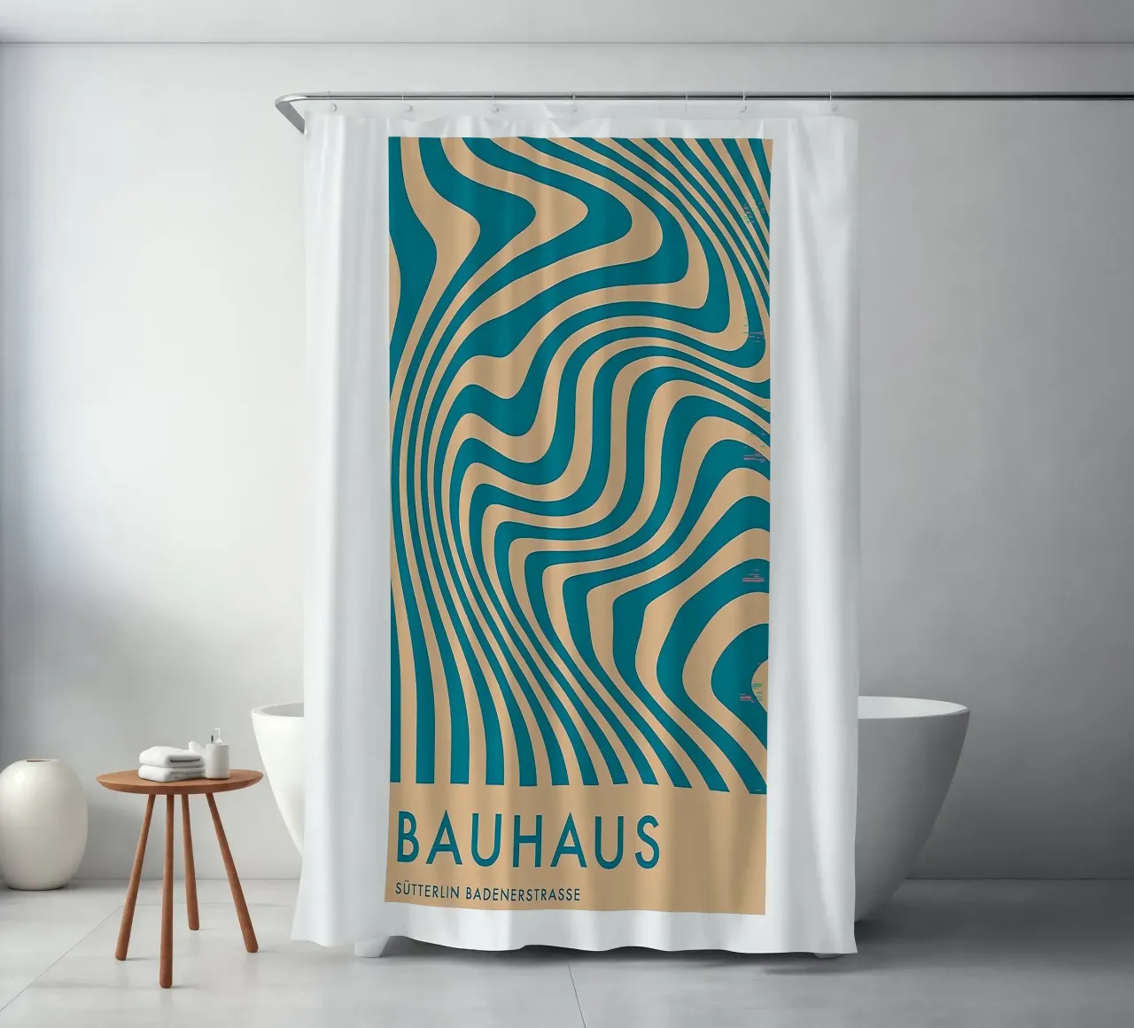 Bauhaus douchegordijn van Brooke