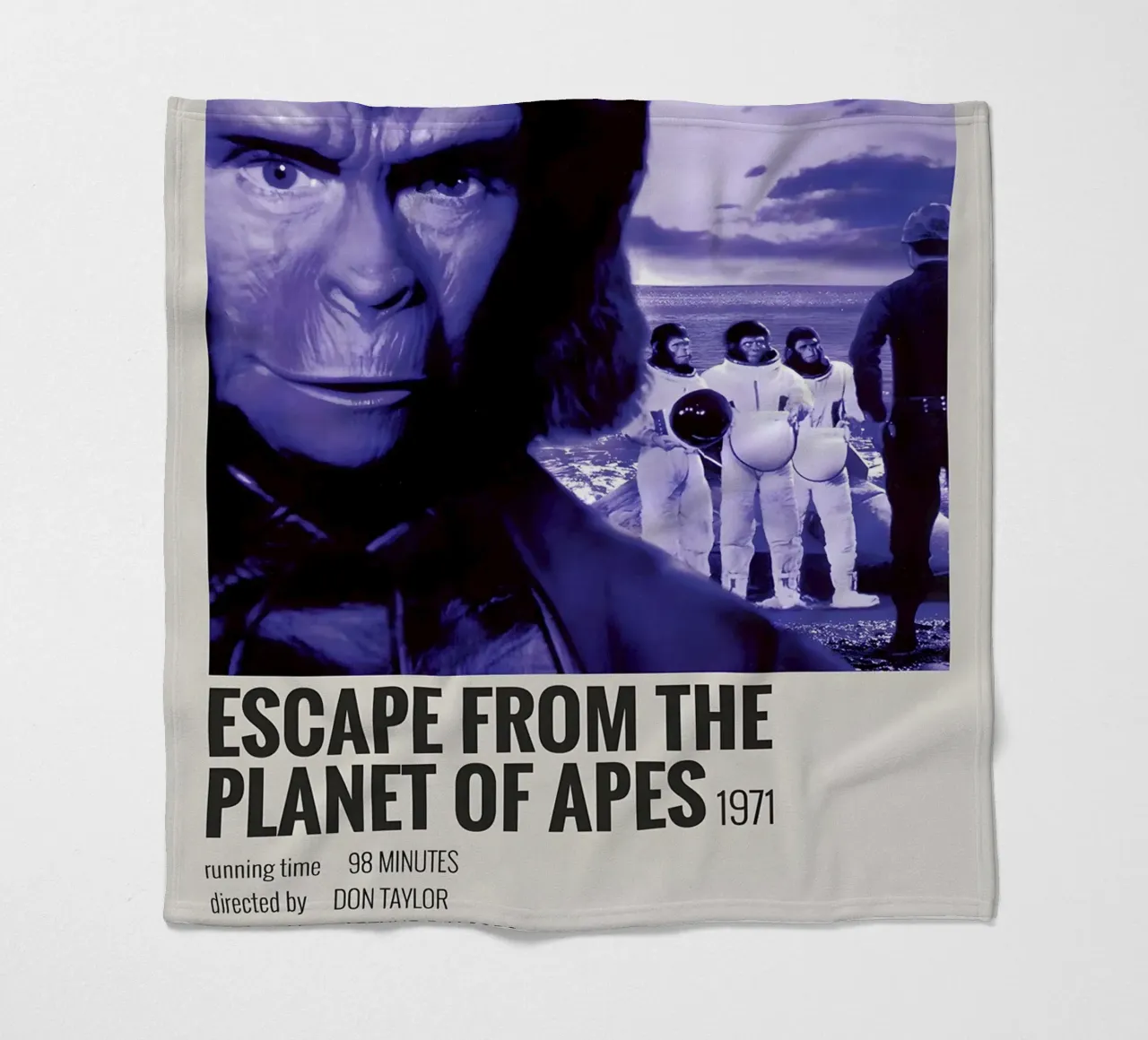 ESCAPE FROM THE PLANET OF APES 1971 coperta in pile da MVFminimalist