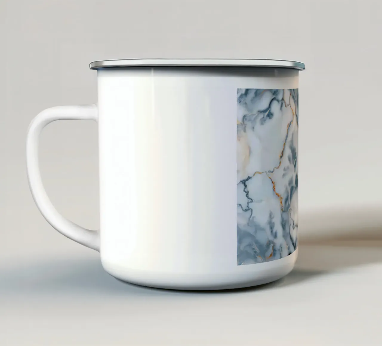 Romania Marble Map tazza in smalto da Octavian