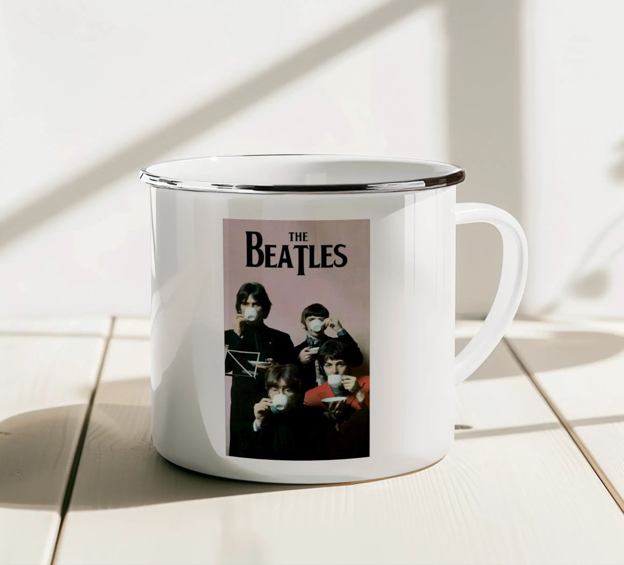I Beatles tazza in smalto da exelophendri