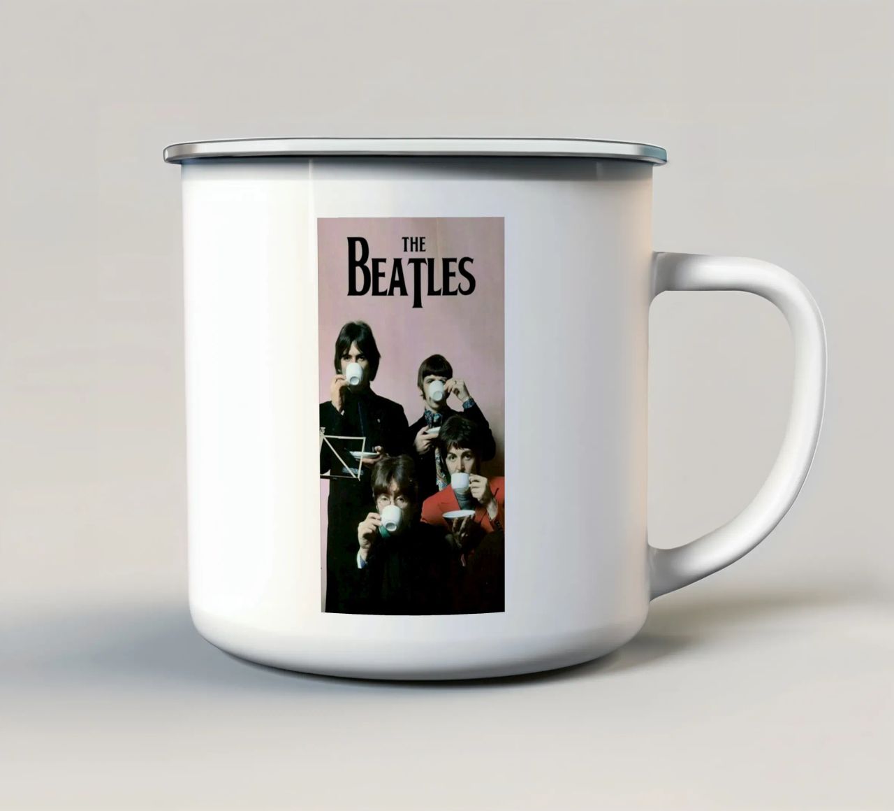 I Beatles tazza in smalto da exelophendri