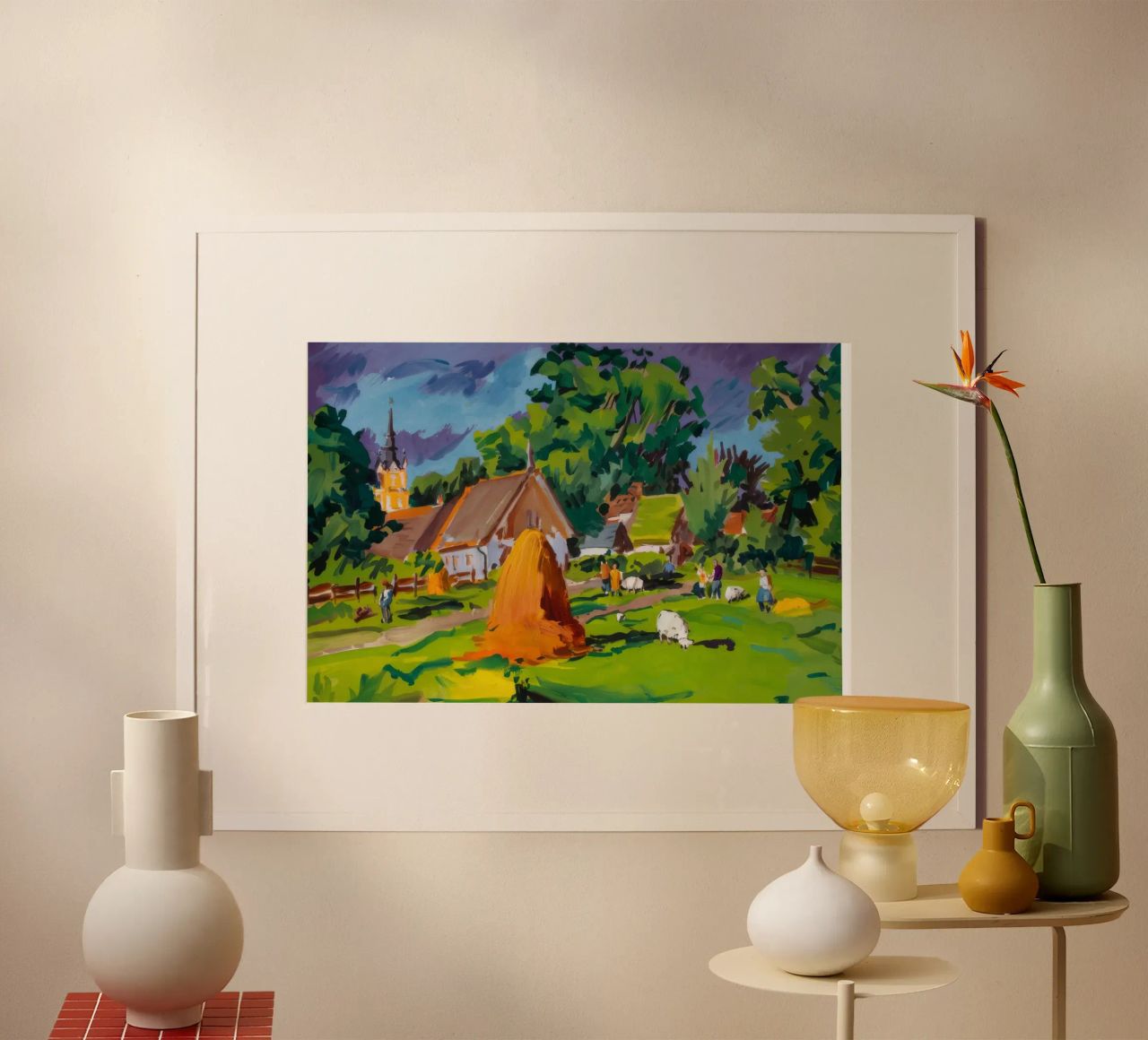 Pastorales Dorfglück Poster von Celestial Harmony